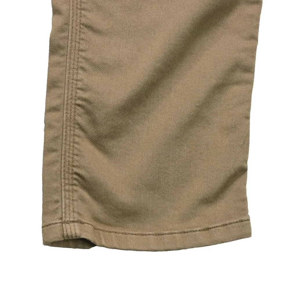 DU/ER No Sweat N2X Slim Fit Taper Pants Stretch 32x32 Men's Beige Chino DUER